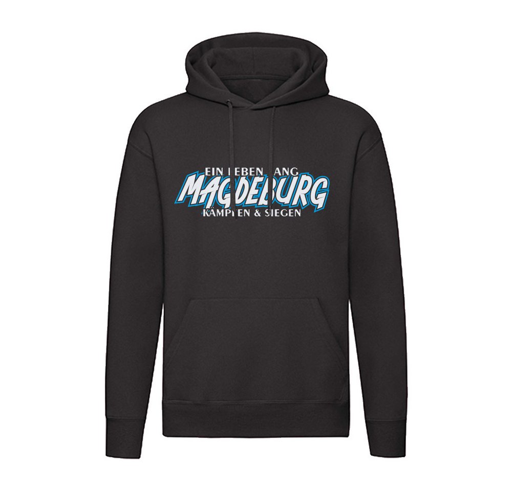 G-graphics Hoodie Ein Leben lang – MAGDEBURG – kämpfen & siegen Unisex Pullover mit einem Motiv für den echten Fan