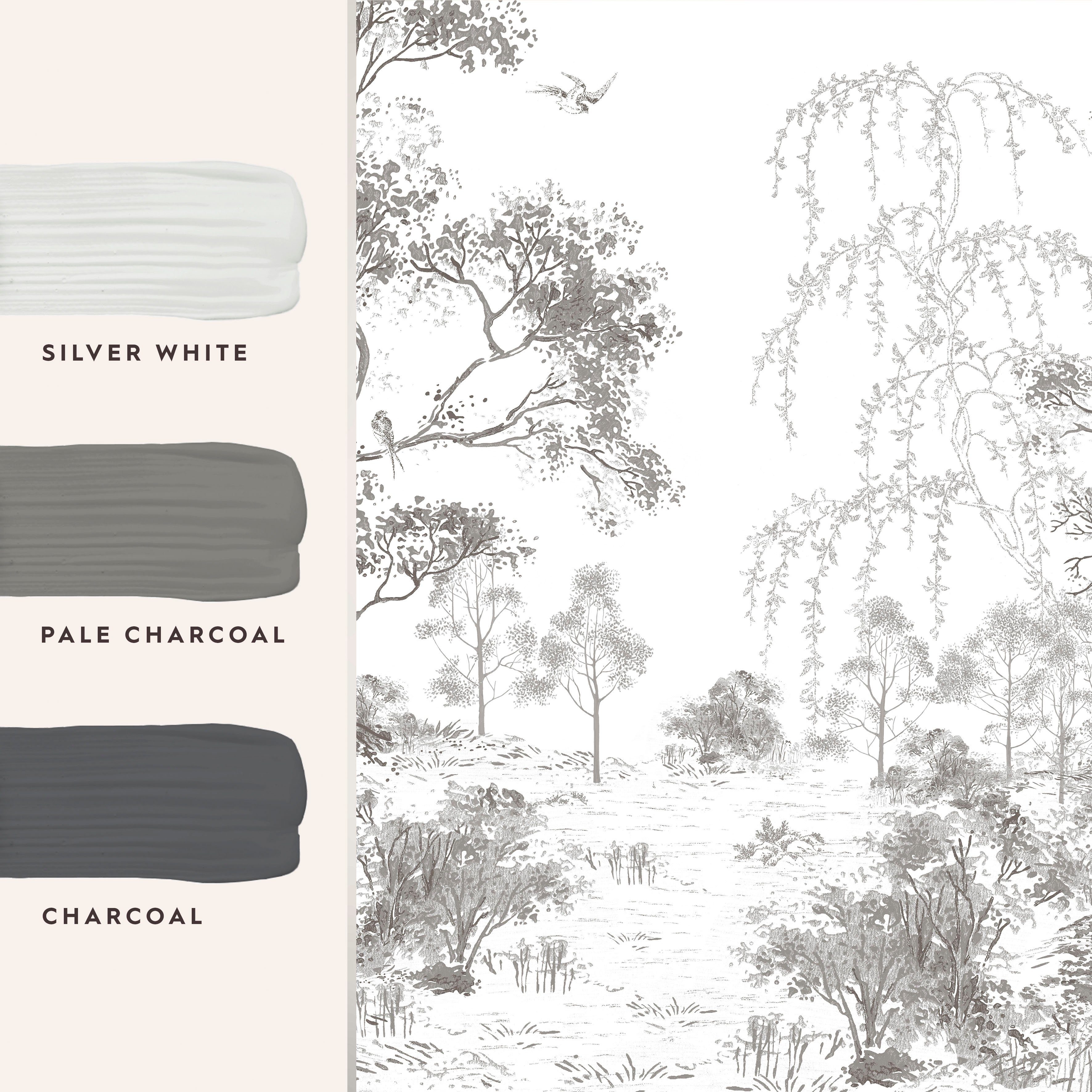 LAURA ASHLEY Wandfarbe L MATT Pale Charcoal shades, EMULSION grey Quality matt, Paint Fine 2,5