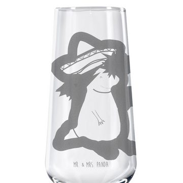 Mr. & Mrs. Panda Sektglas Axolotl Tequila, Spülmaschinenfeste Sektgläser, Sektglas mit Gravur, Premium Glas, Hochwertige Gravur