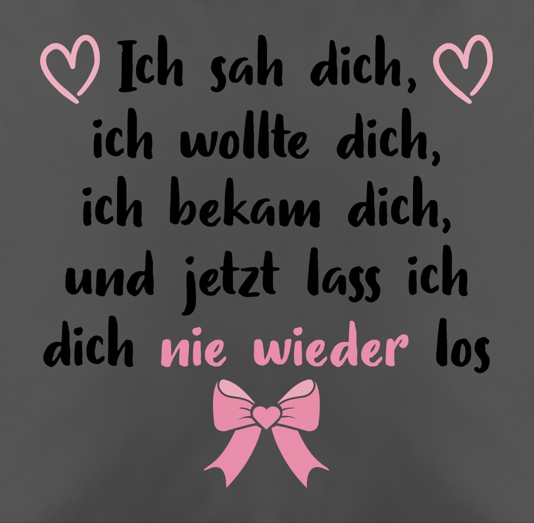 Dich, Dich, I, Ich Grau sah Dekokissen Geschenk Dekokissen wollte Shirtracer ich Valentinstag Dich ich 1 bekam