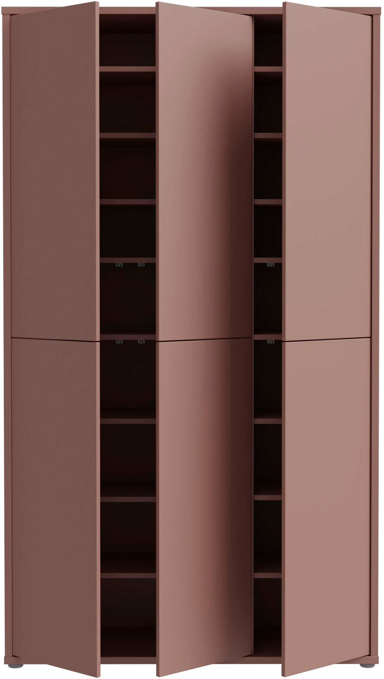 FORTE Schuhschrank Alice Springs, Schuhschrank, B/H/T 109,2/191,9/34,9 cm, 36 Paar Schuhe (B/H/T 109,2/191,9/34,9 cm) Stauraumschrank, Mehrzweckschrank, (B/H 109cm x 192cm), mit 16 Böden