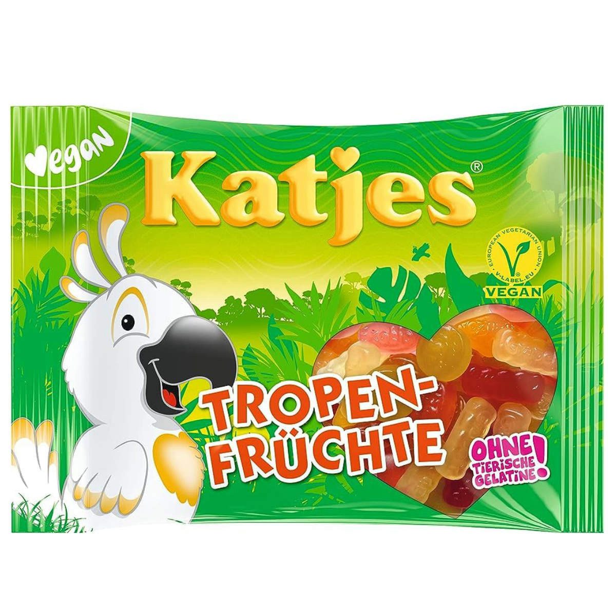 KATJES Süßigkeit, Katjes Tropen-Früchte natürliche Aromen ohne Gelatine 175 g
