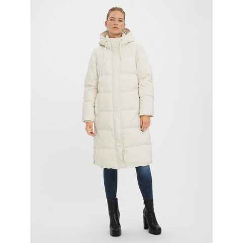 Vero Moda Winterjacke Lange Puffer Jacke Winter Mantel Stepp Parka VMERICAHOLLY 4631 in Creme