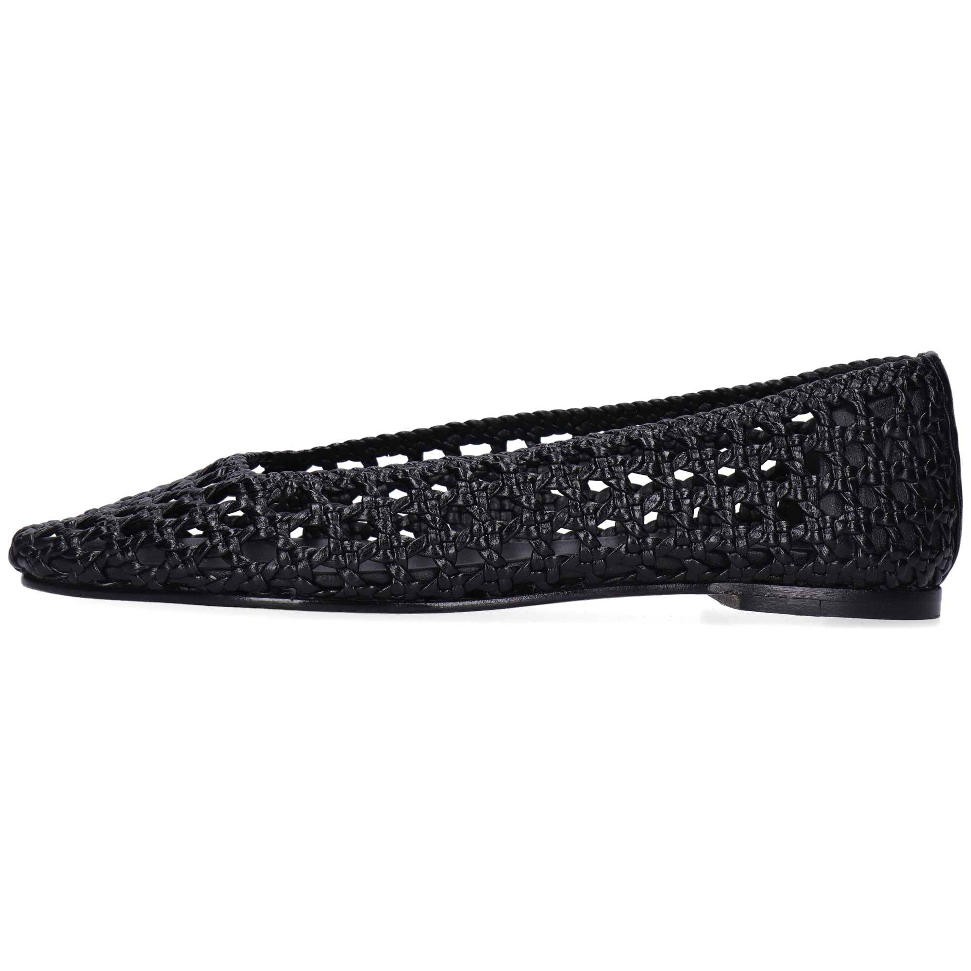 Melvin & Hamilton Bexley 6 Leder-Geflochtene Schuhe für Damen Ballerina Flache Absätze, Echtes Leder, Von Hand geflochten