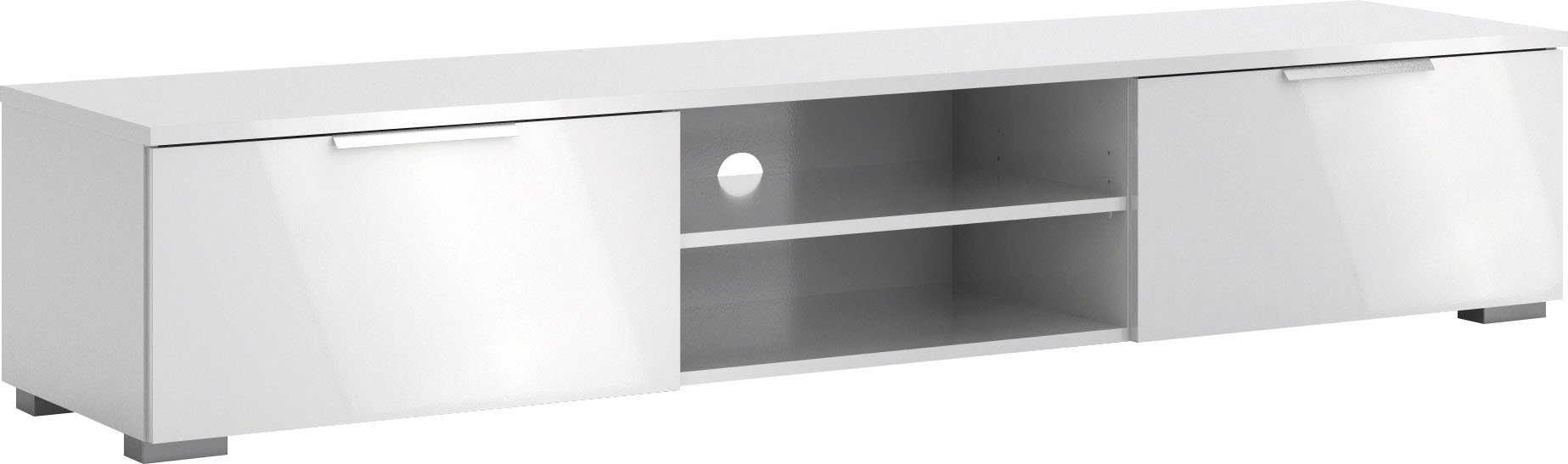 Home affaire TV-Board Match, TV-Möbel, Fernsehtisch, TV-Unit, Media-Möbel, Sideboard, mit 2 Schubladen und 1 offenen Fach, Breite 172,7 cm, Höhe 33 cm