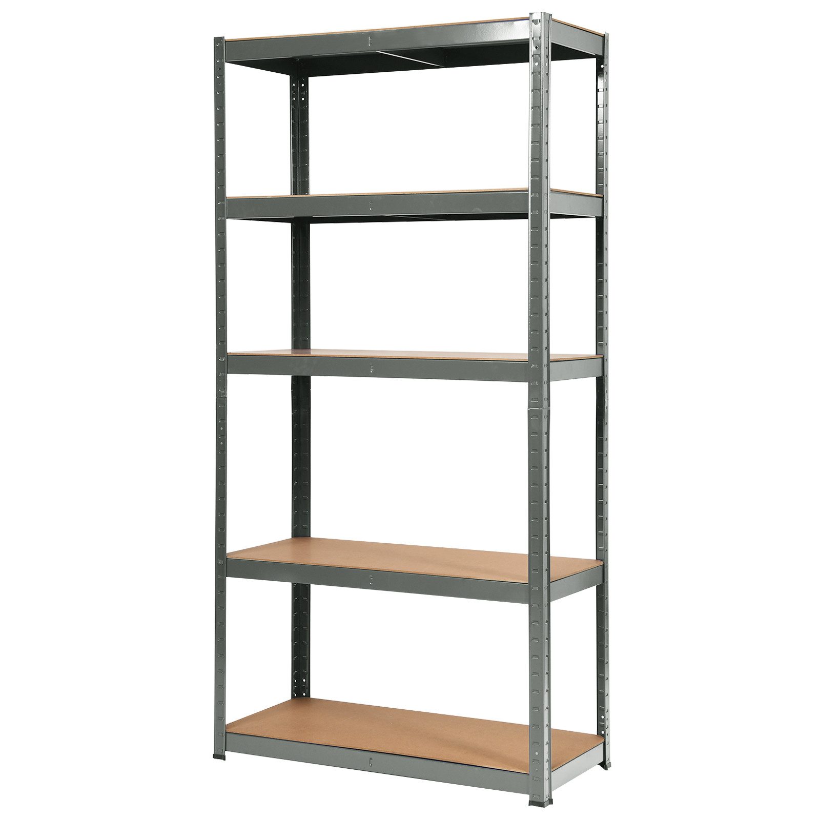 COSTWAY Schwerlastregal, 5 Ebenen, bis 175kg pro Ebenen 180x90x40cm Grau