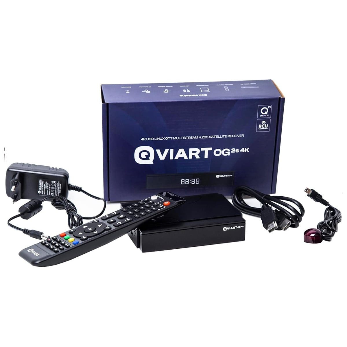 QVIART OG2S 4K UHD Linux DVB-S2 Sat IP Satellitenreceiver