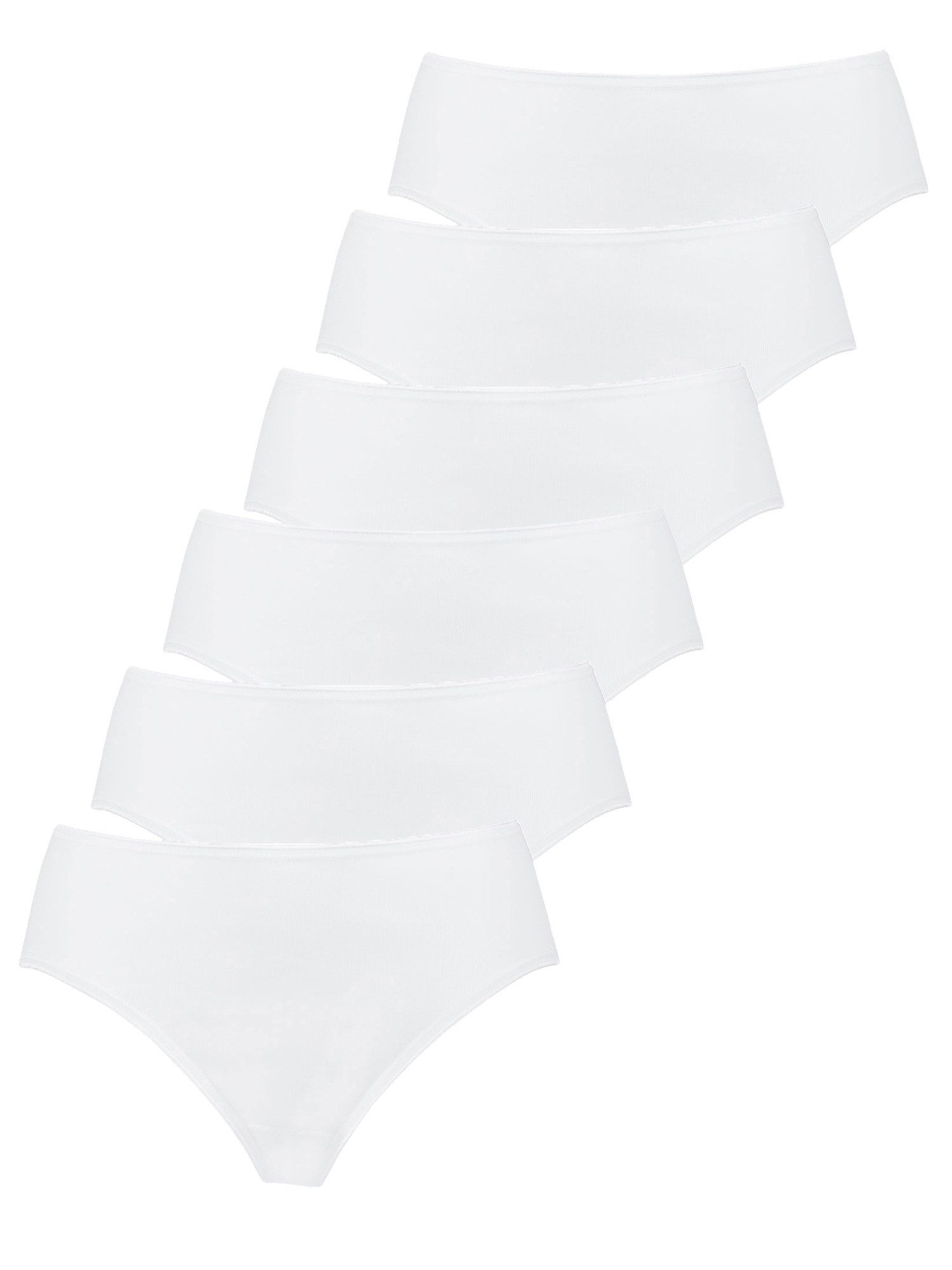 Nina Von C. Bikinislip 6er Pack Damen Jazzpant Fine Cotton (Packung, 6-St) 100% Baumwolle, hautfreundlich, ohne Seitennähte