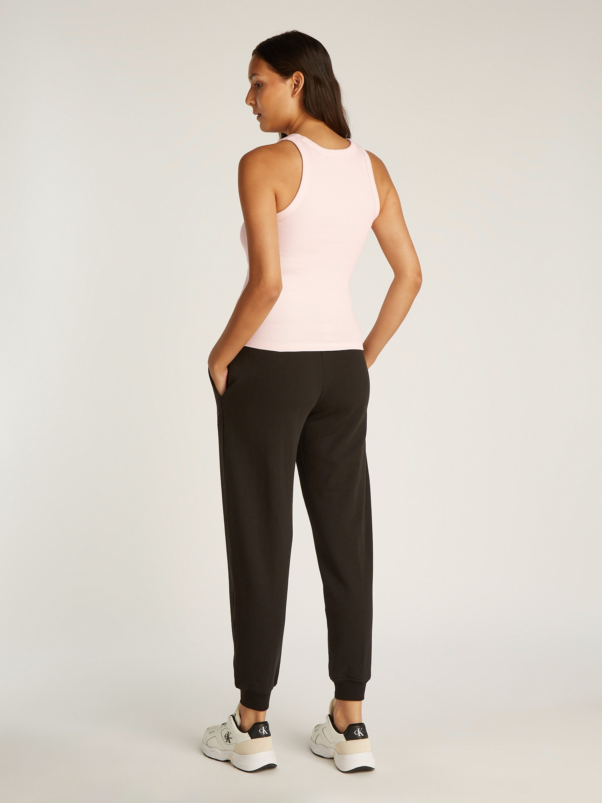 Calvin Klein Jeans Tanktop WOVEN LABEL RIB TANK TOP mit Logo