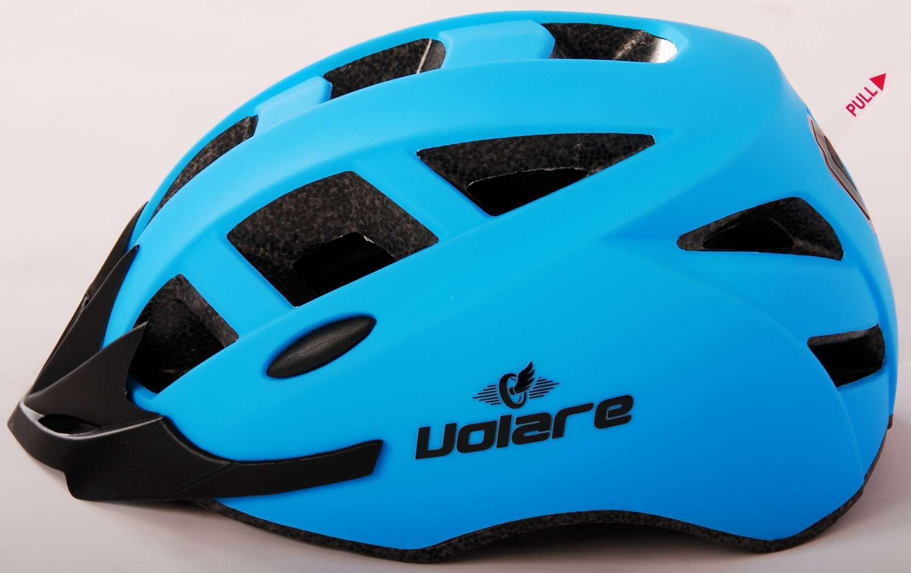 LeNoSa Fahrradhelm Volare Fahrradhelm - Unisex - Blau - 54-58 cm • Alter  12+ (1-tlg), Licht auf der Rückseite des Helms