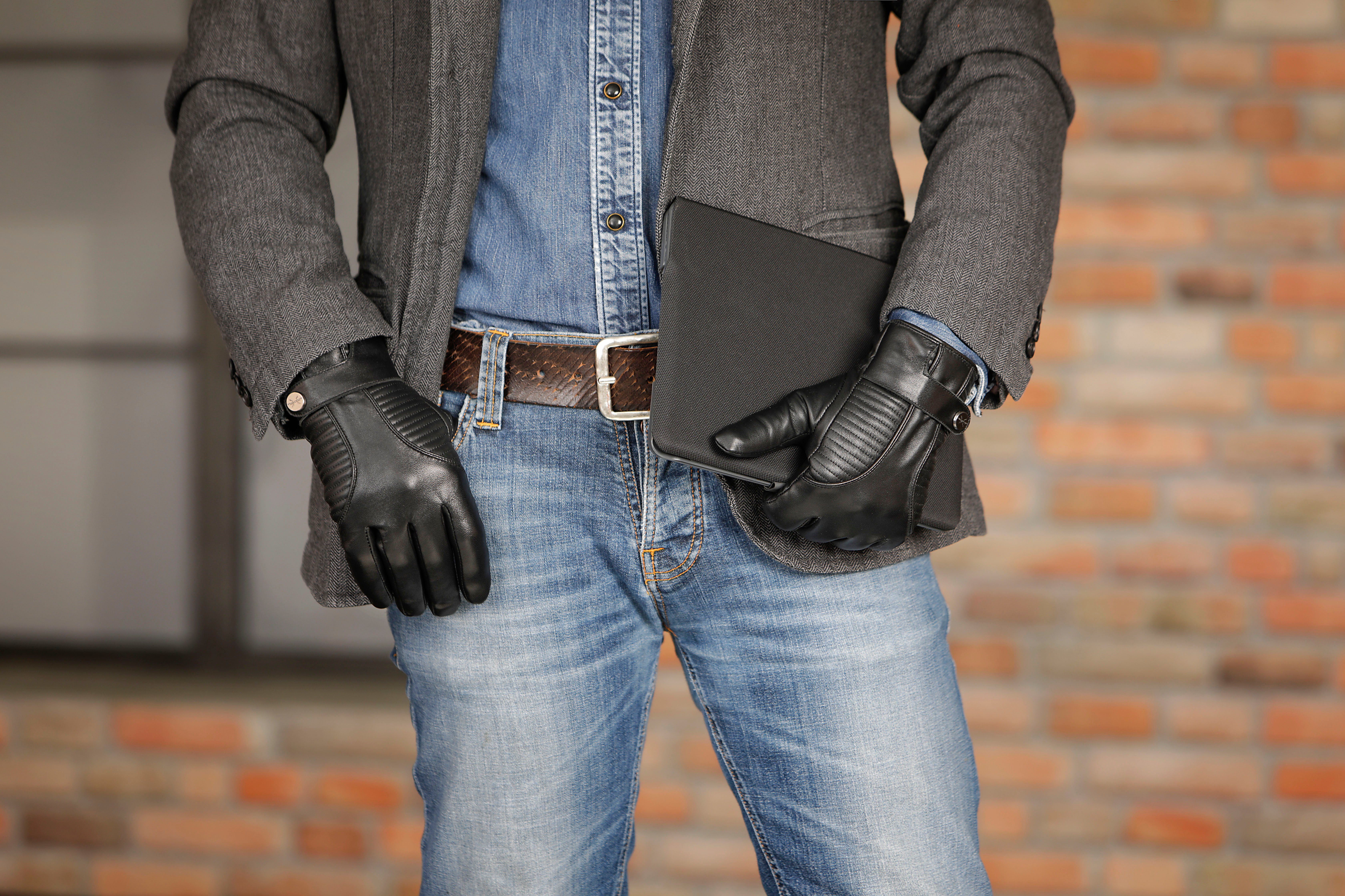 PEARLWOOD Lederhandschuhe Britt Touchscreenfähig- mit 10 Fingern bedienbar, günstig online kaufen