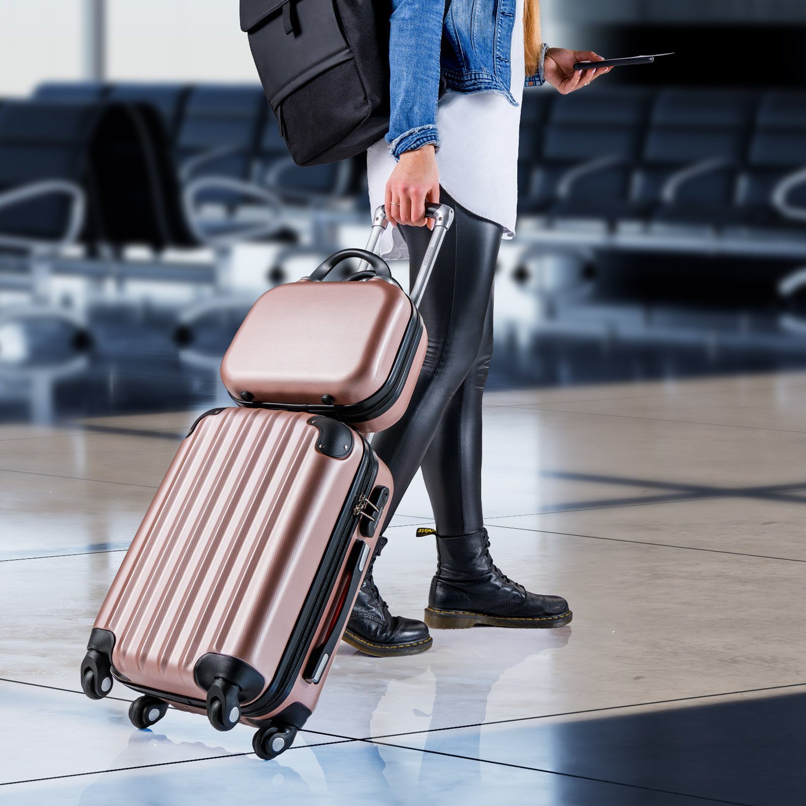 monzana Koffer Monzana, 4 Rollen, Baseline günstig online kaufen