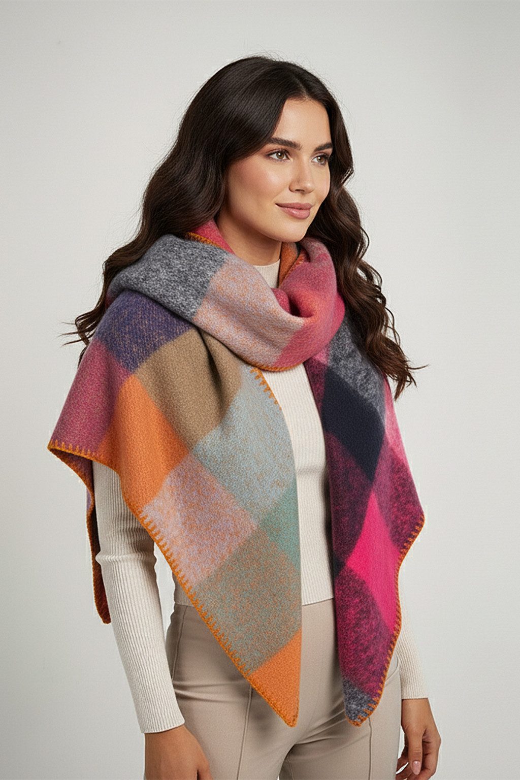 Faera Modeschal Weicher Schal mit Fransen - Leicht und stylisch - Accessoir günstig online kaufen