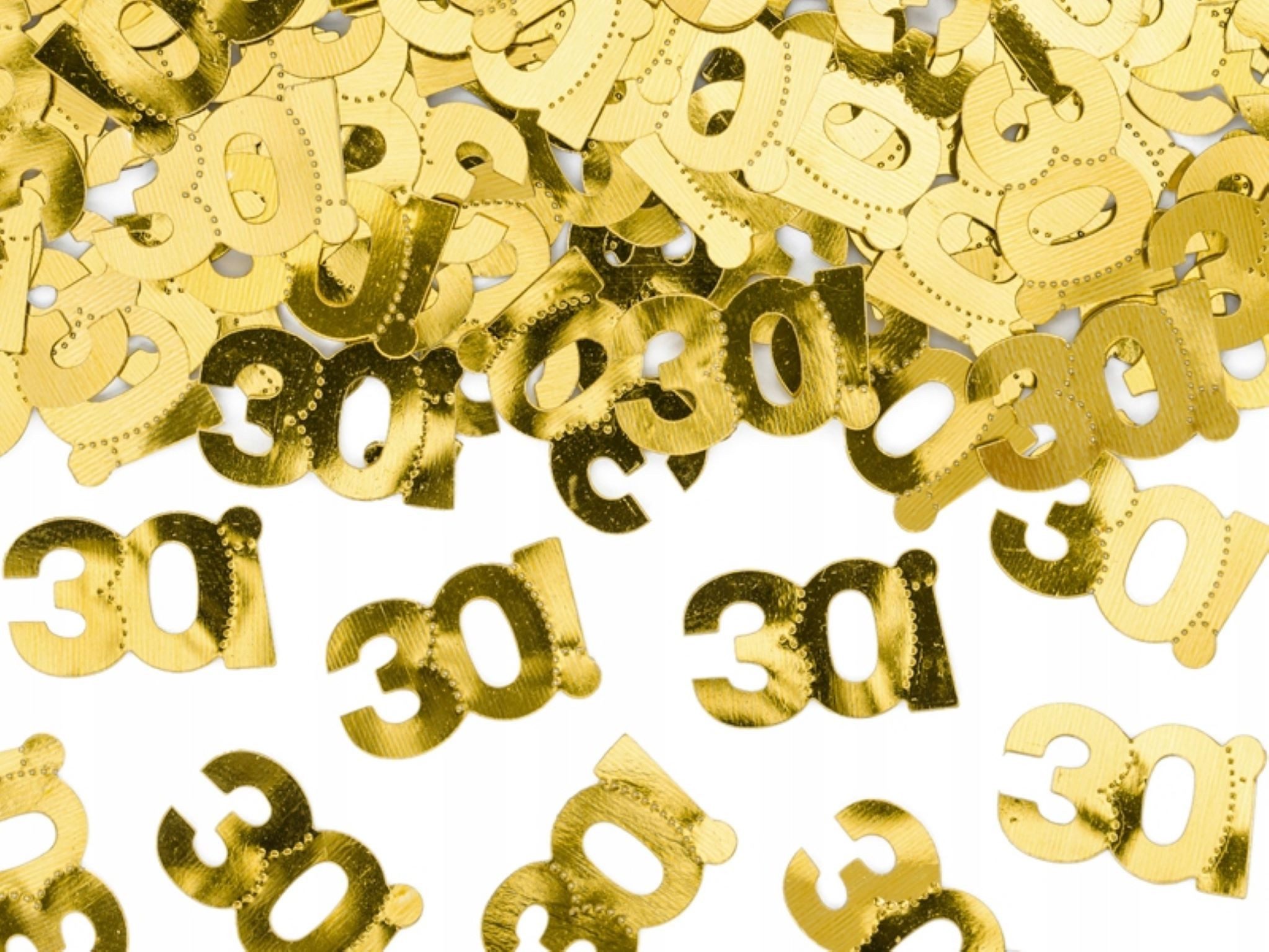 Festivalartikel Aufblasbares Partyzubehör Goldenes Konfetti zum 30. Geburtstag