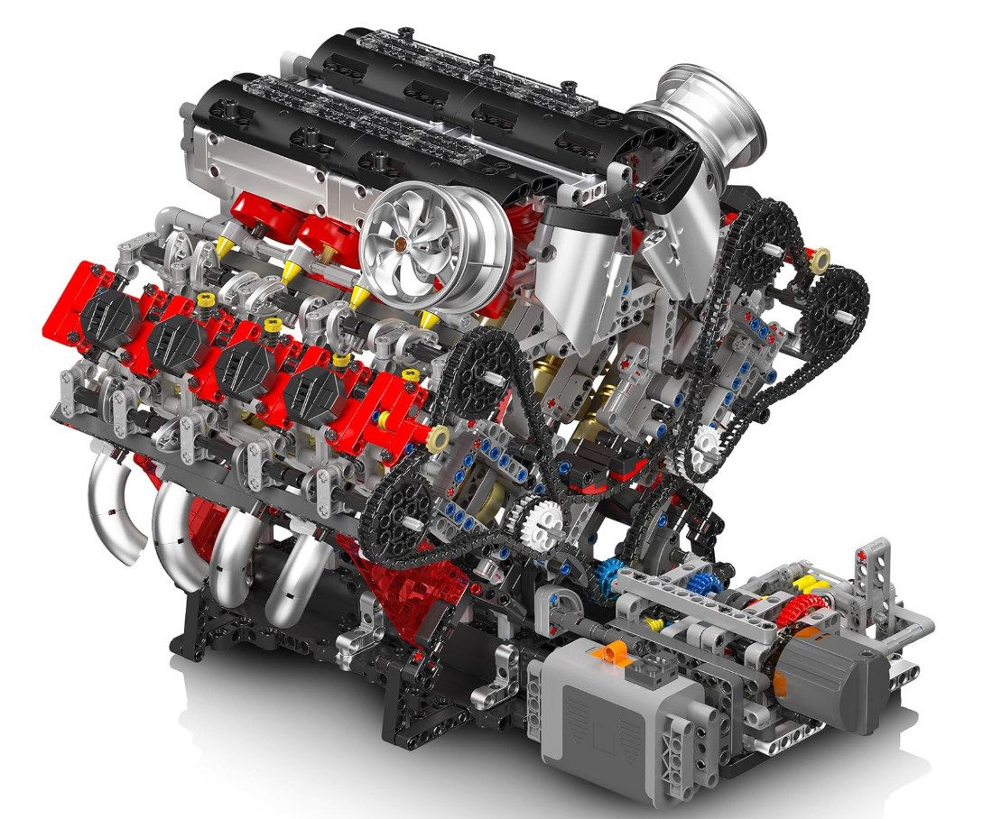 Mould King 10130 F488 V8 Engine Konstruktions-Spielset, (2718 St)