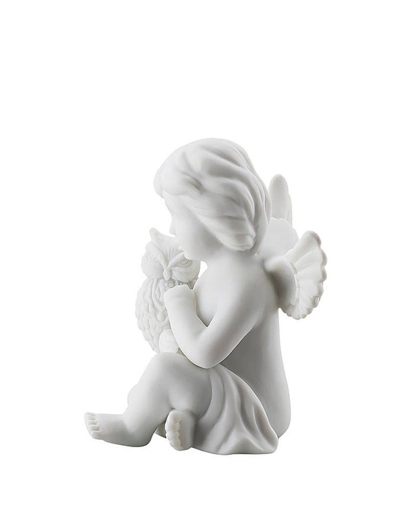 Engel Eule matten mit klein Engelfigur aus Rosenthal Porzellan,