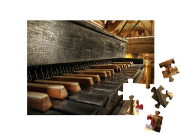 puzzleYOU Puzzle Tastatur einer historischen Orgel, 48 Puzzleteile, puzzleYOU-Kollektionen Nostalgie