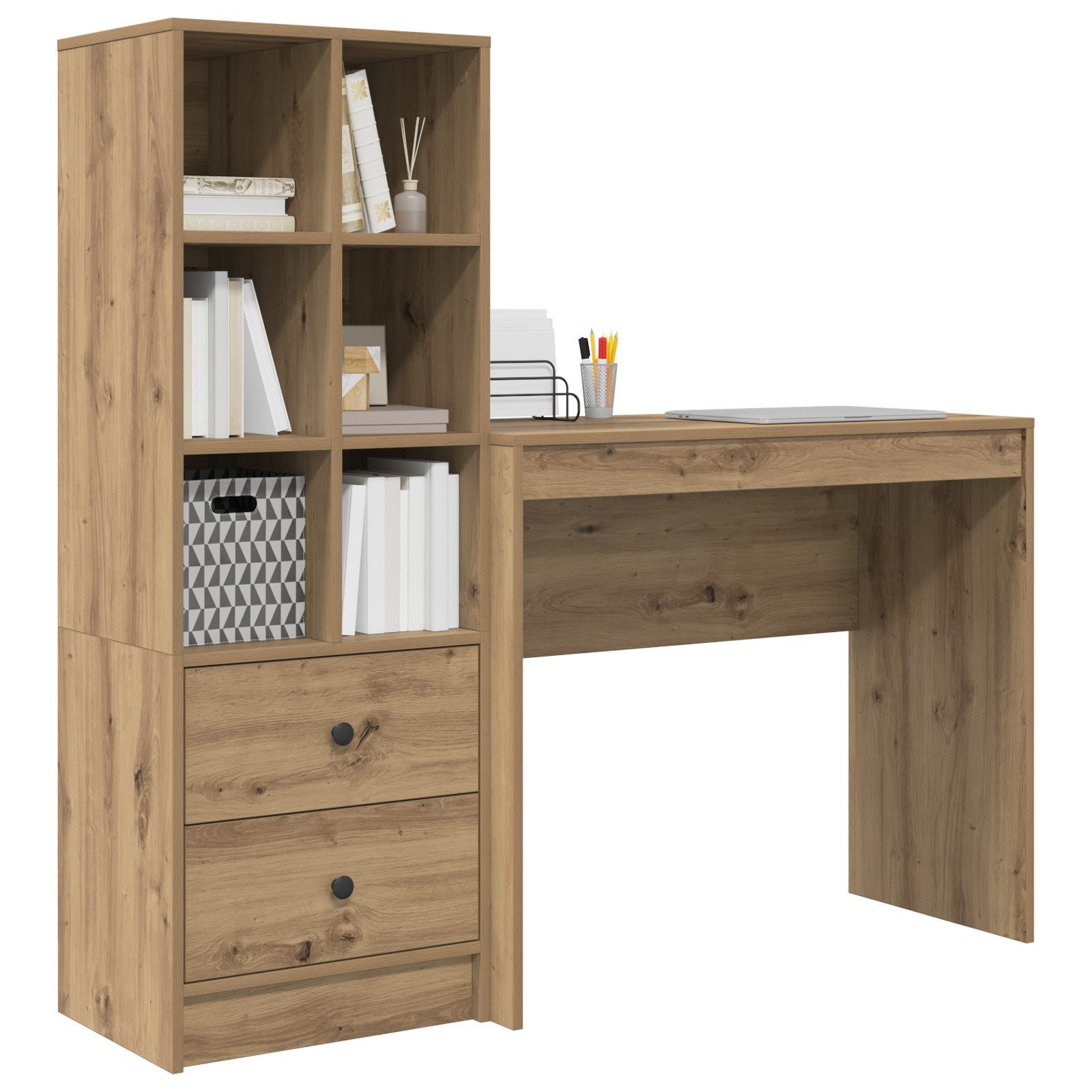 vidaXL Sideboard Schreibtisch mit Stauraum Artisan günstig online kaufen