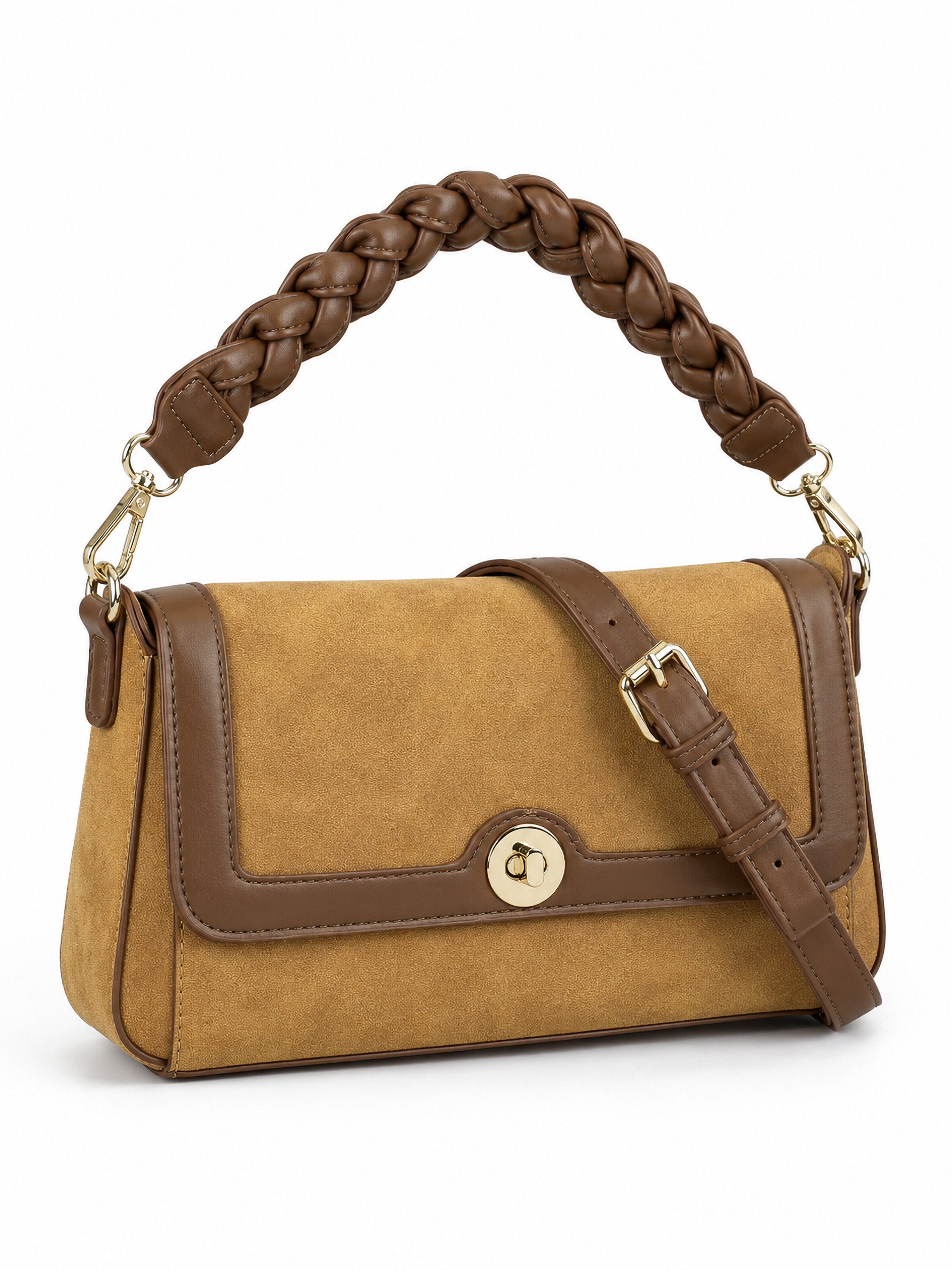 Schultertasche Brown