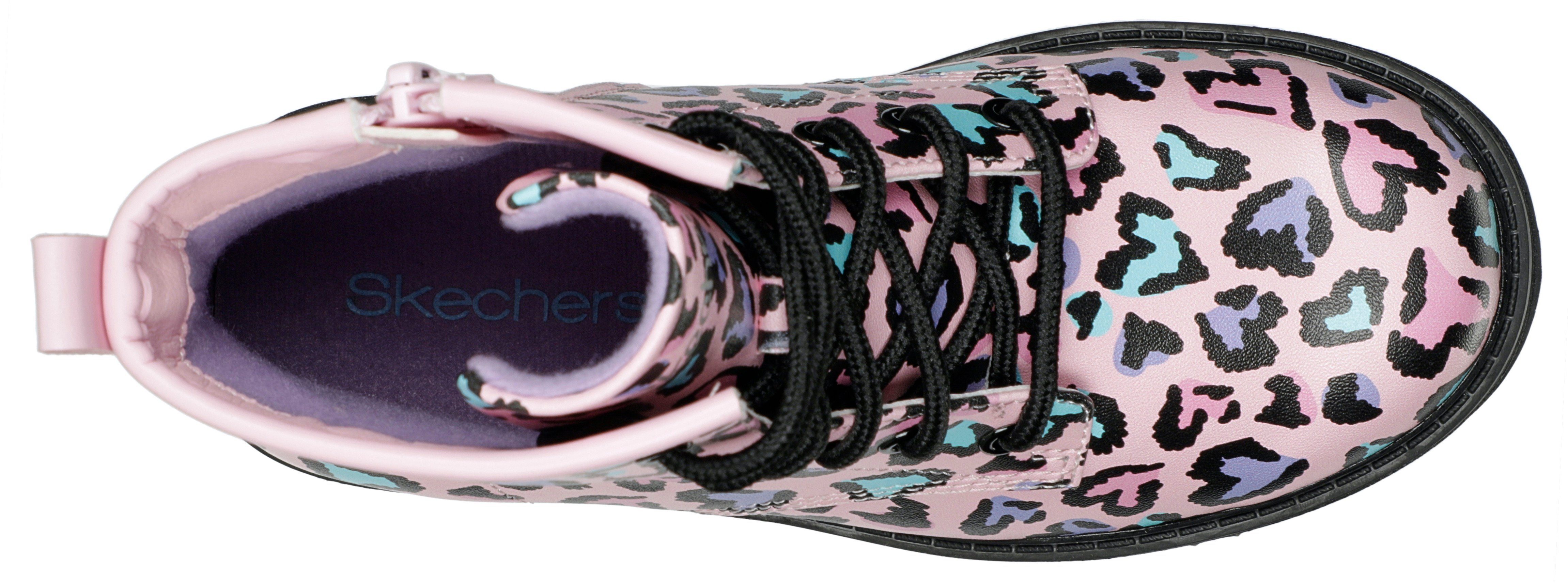 Skechers Kids GRAVLEN Schnürstiefel pink-kombiniert - Reißverschluss TOTALLY WILD mit
