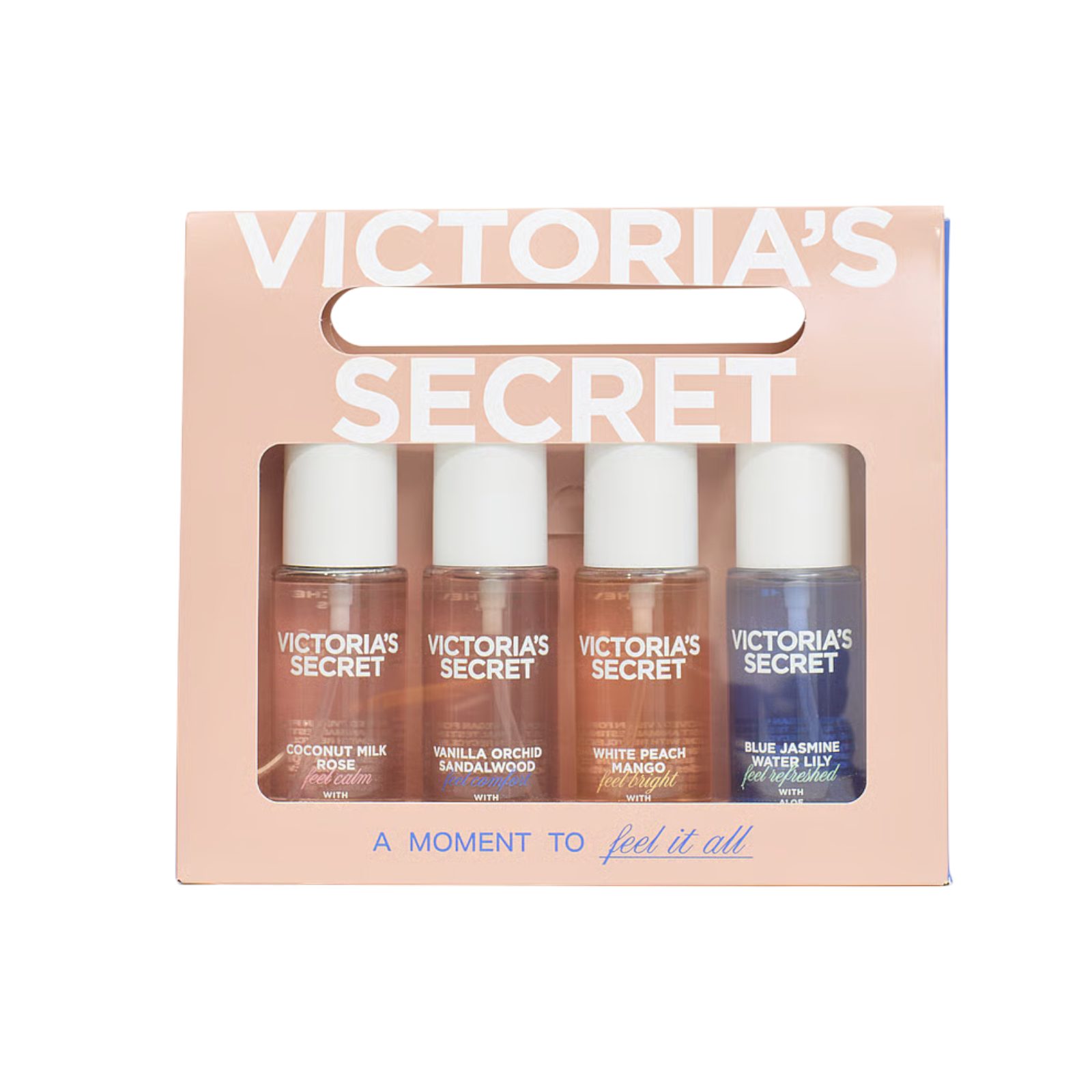 Victorias Secret Duft-Set Haar- und Körper-Mini-Sprays im Geschenkset, 4-tlg.
