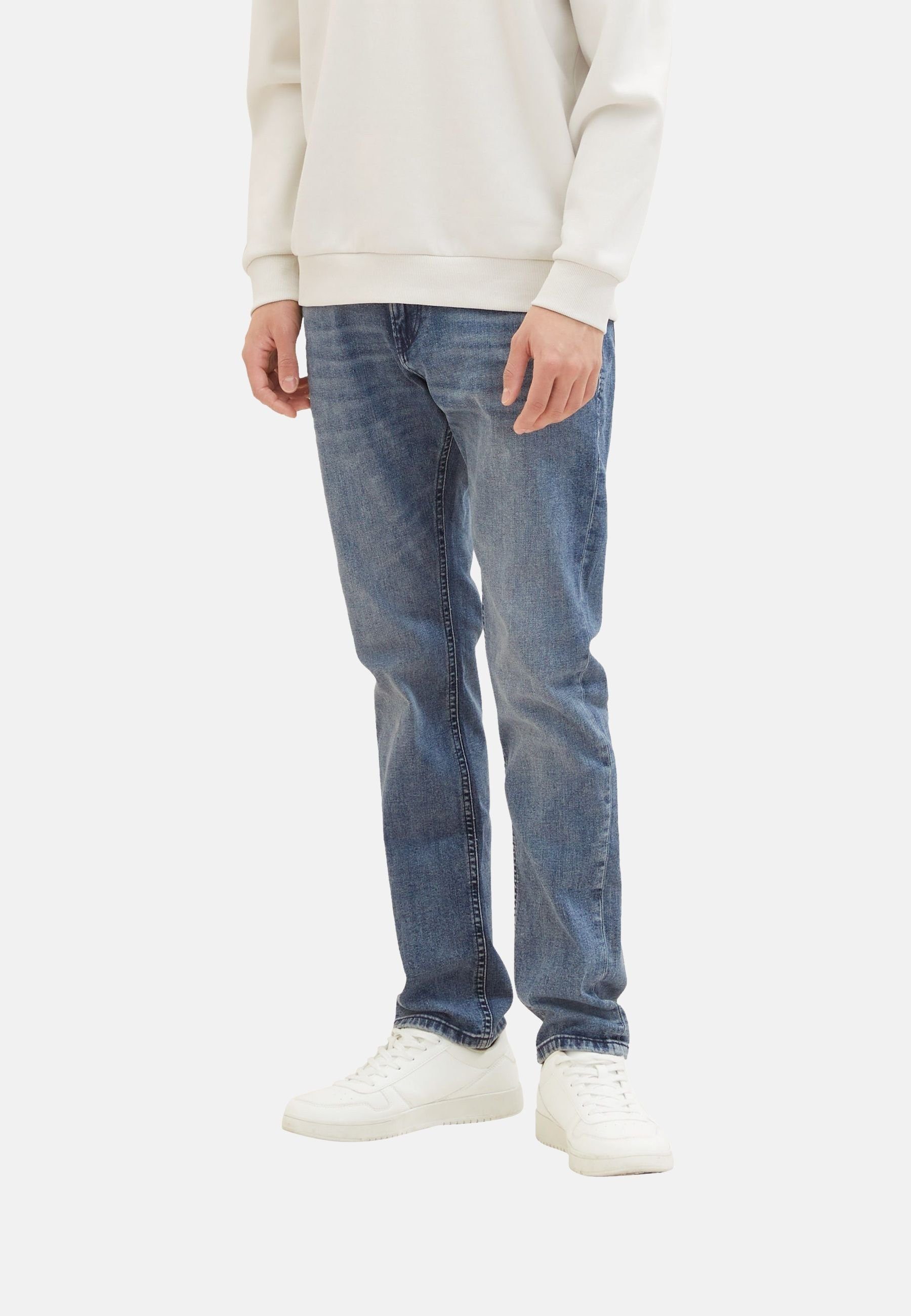 TOM TAILOR Fit Five-Pocket-Style (1-tlg) Slim lange Jeans 5-Pocket-Jeans Piers Hose