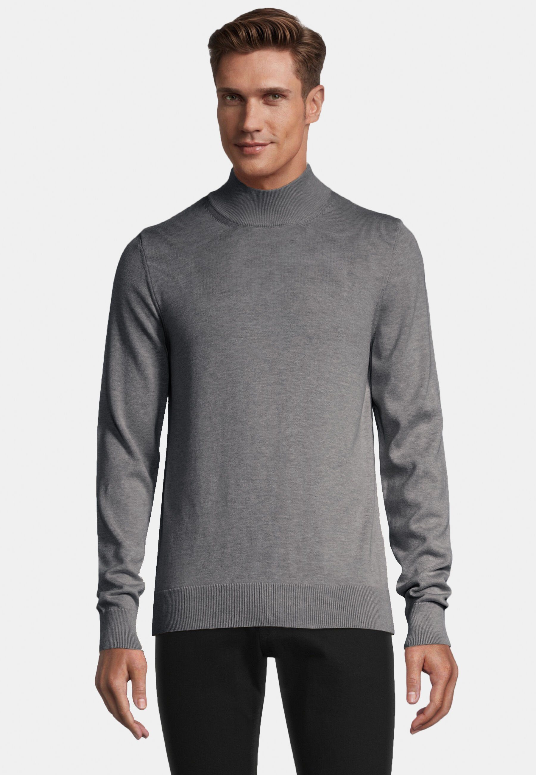 SteffenKlein Stehkragenpullover Mit geripptem Turtleneck