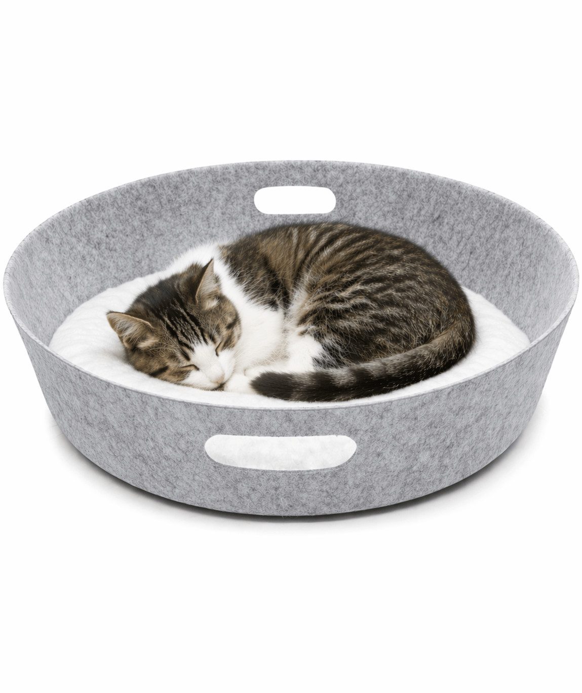 Pisi & Bili Katzenhaus Katzenkorb aus Filz Tierbett Katzenbett, Hundebett