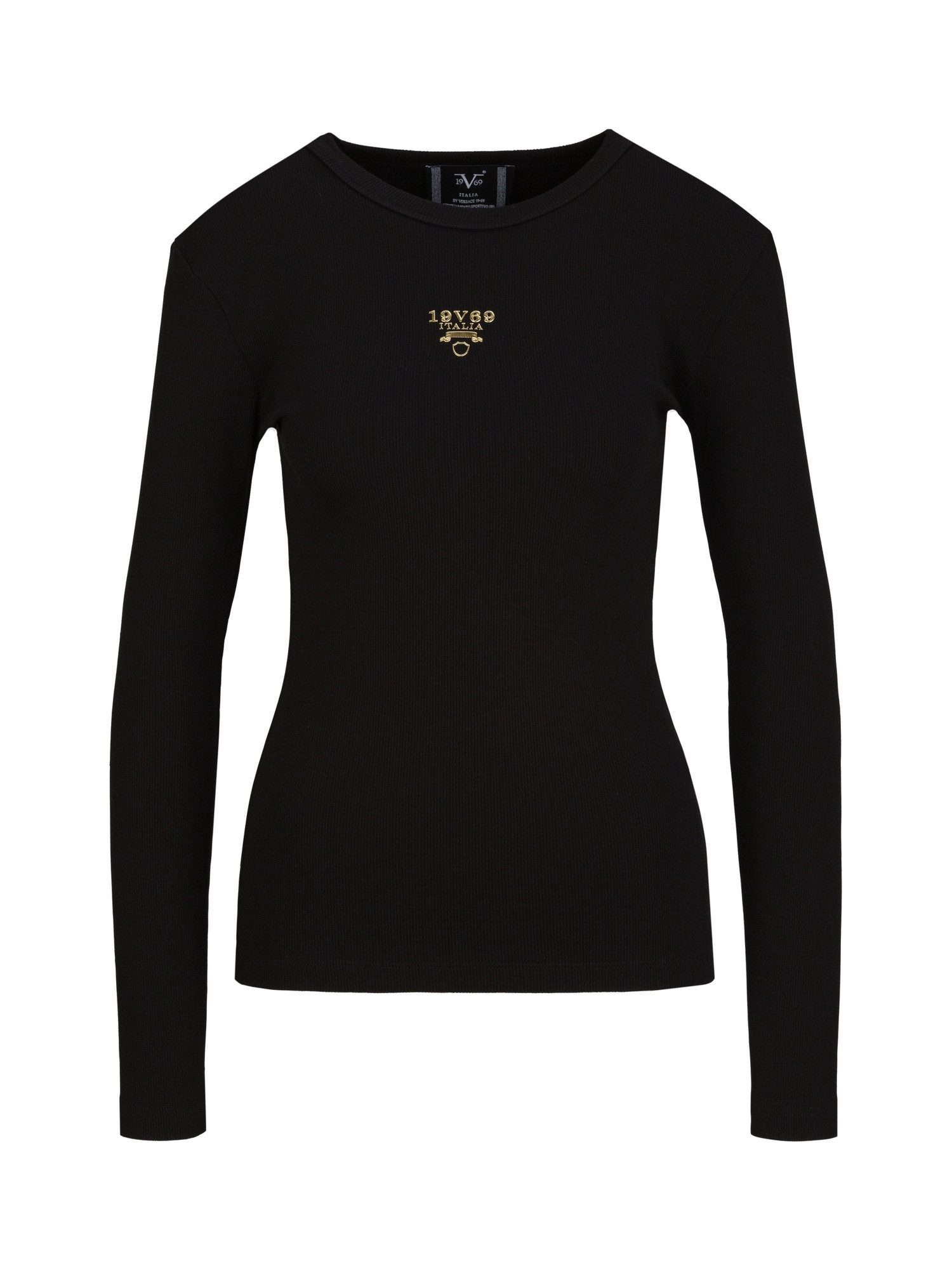 19V69 ITALIA Langarmshirt Letizia S Gold Logo