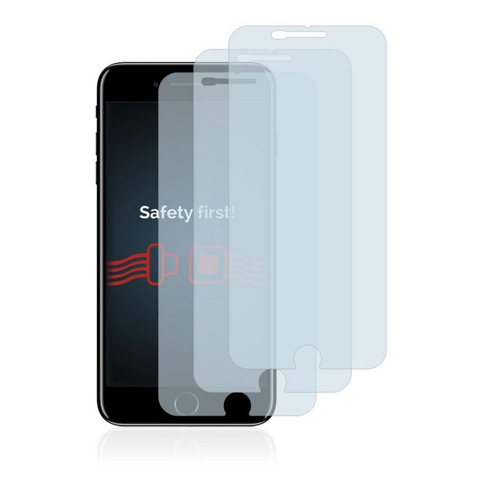 Savvies Panzerglas für Apple iPhone 7 Plus Displayschutzglas 3 Stück Schutzglas Echtglas 9H Härte klar Anti-Fingerprint