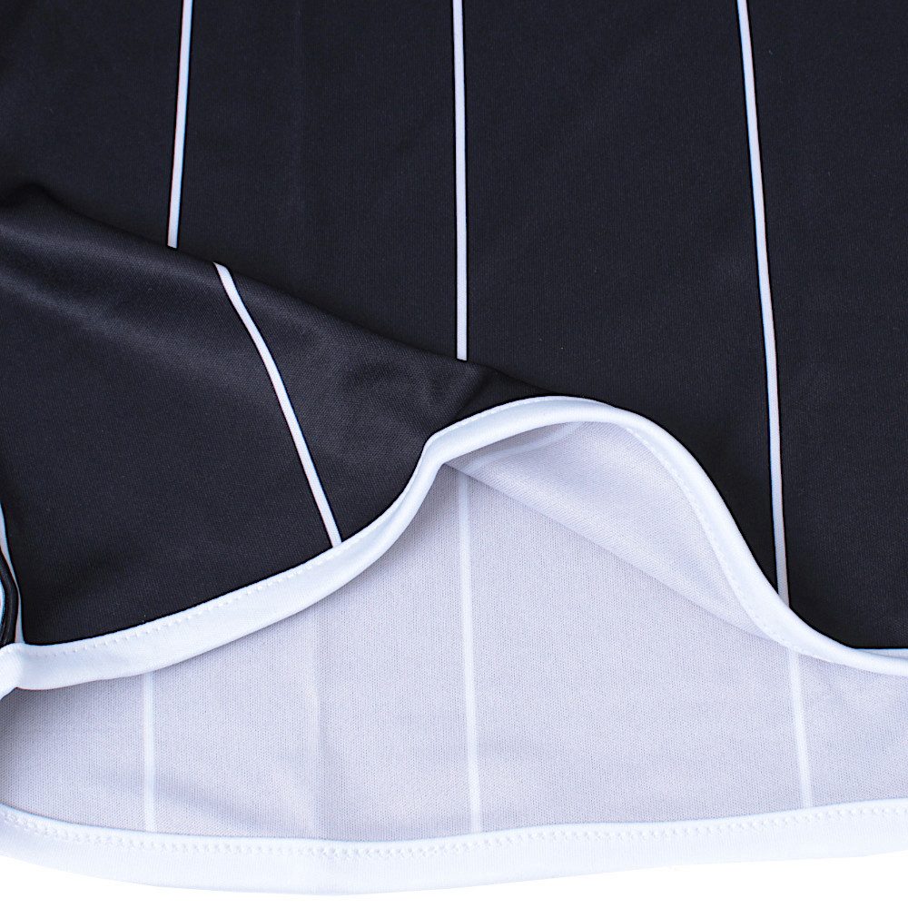 Kappa Fußballtrikot Arezzo Trikot Sportshirt mit Längsstreifen und Kontrasteinfassungen