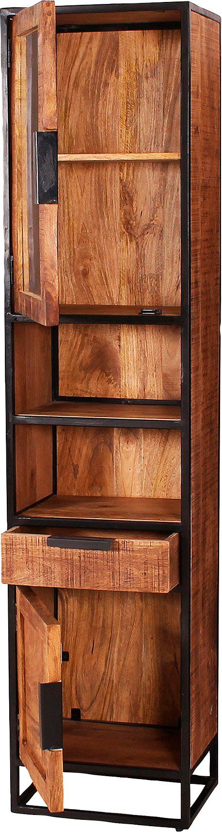 SIT Hochschrank Metall Design-Gestell schwarzem aus Rahmen und