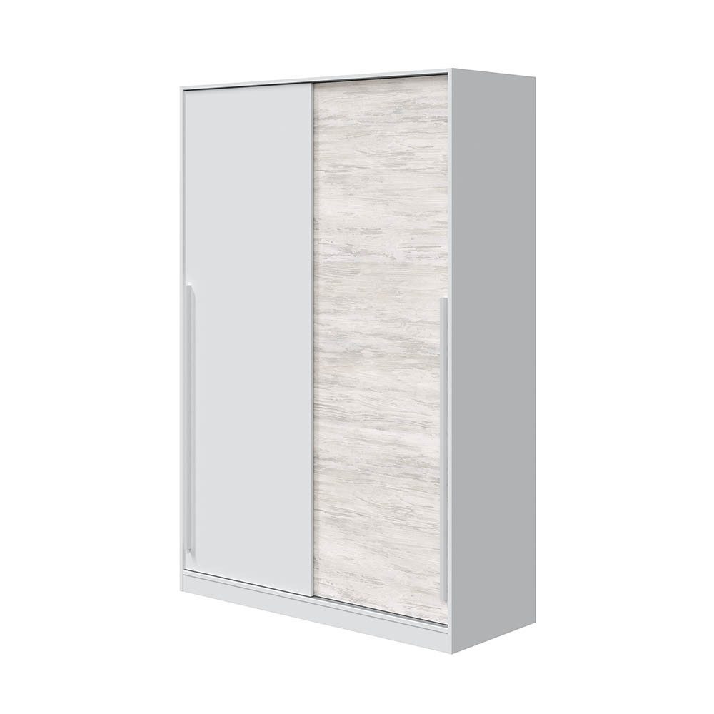 freiraum Schwebetürenschrank TOP in Artik-Weiß/Velho-Weiß - 120x200x50 (BxHxT)