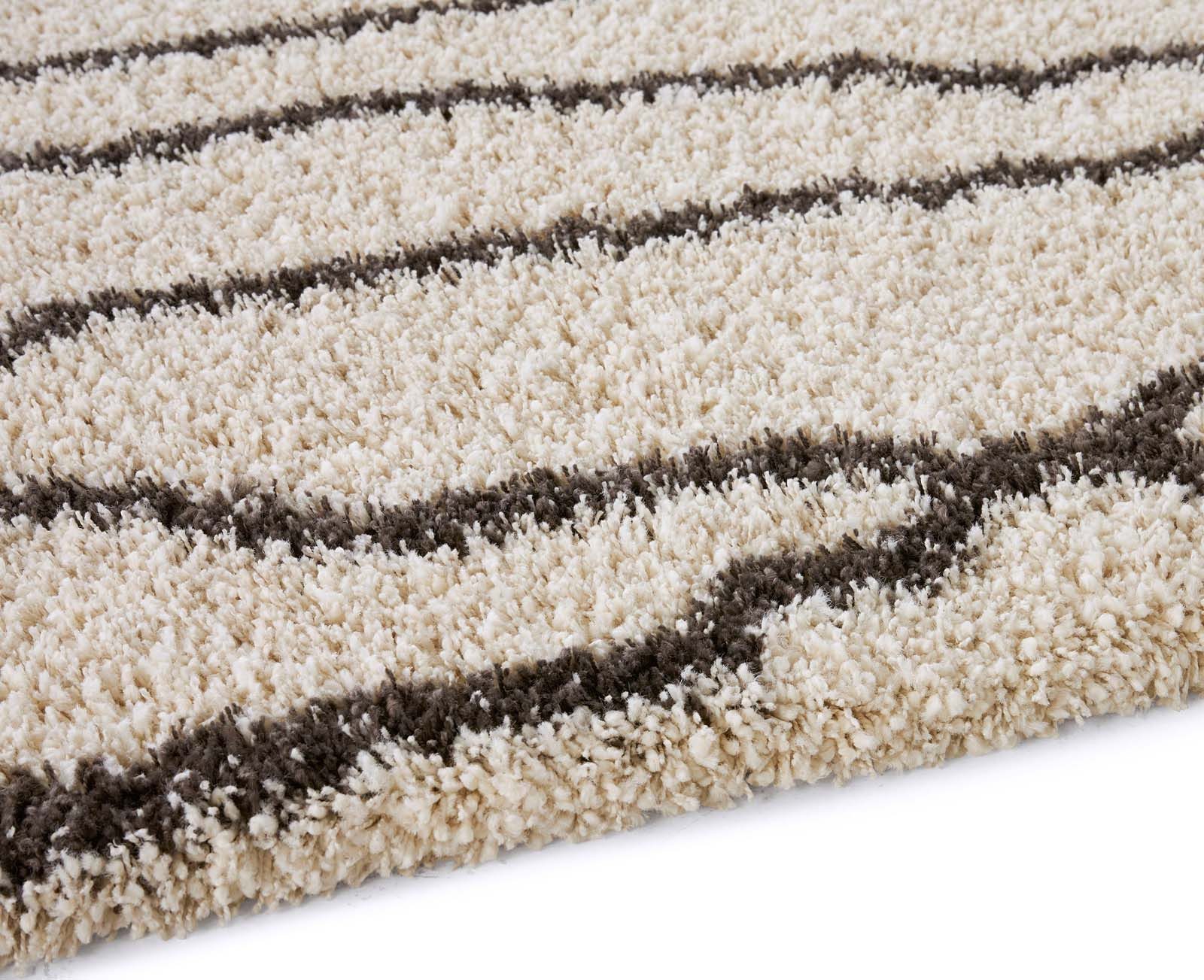 TaraCarpet Langflor-Teppich Tara Carpet Twilight Fes Hochflor, Langflor, Shaggy weiß, rechteckig, Höhe: 60 mm, Wohnzimmer, Schlafzimmer, Esszimmer 160x230