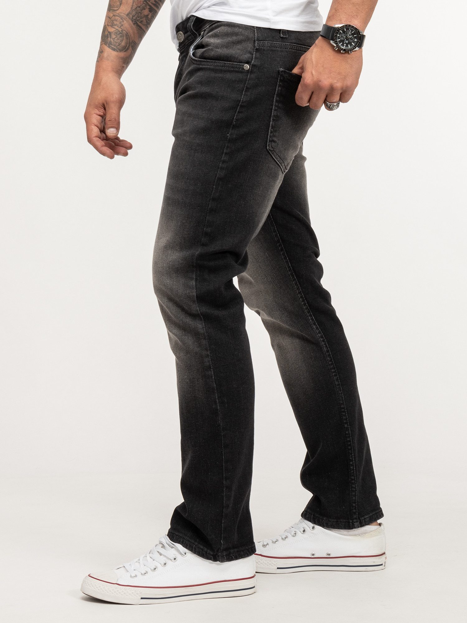 Lorenzo Loren Regular-fit-Jeans Herren Jeans Stretch günstig online kaufen