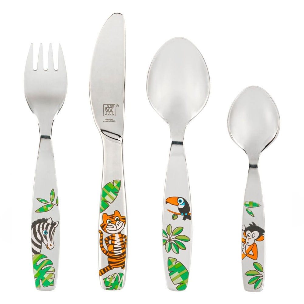 Zwilling Besteck-Set Kinderbesteck Jungle bunt 4