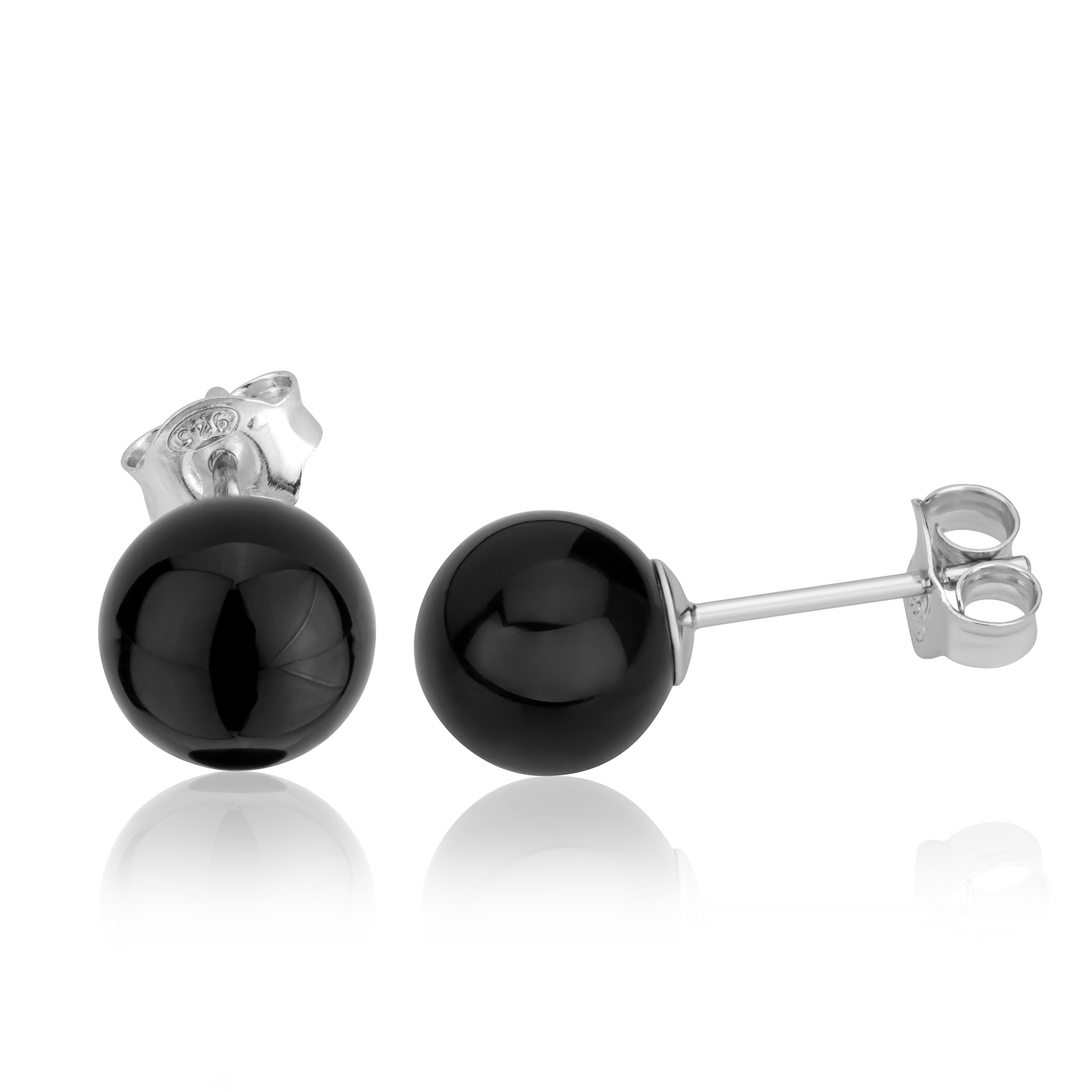 NKlaus Paar Ohrstecker Paar echte Onyx günstig online kaufen