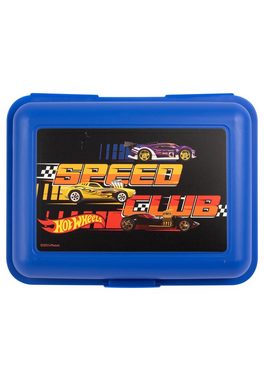 United Labels® Lunchbox Hot Wheels Brotdose - Speed Club - Lunchbox mit Trennwand Blau, Kunststoff (PP)