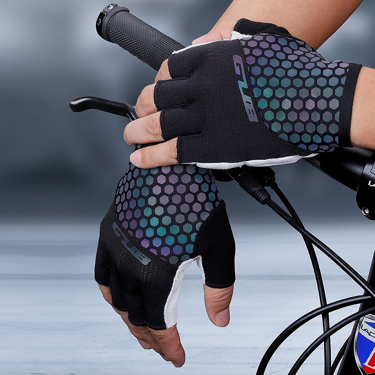 MidGard Handschuhe Schaumstoff-Posterung Fahrrad mit Leder Fahrradhandschuhe GUB