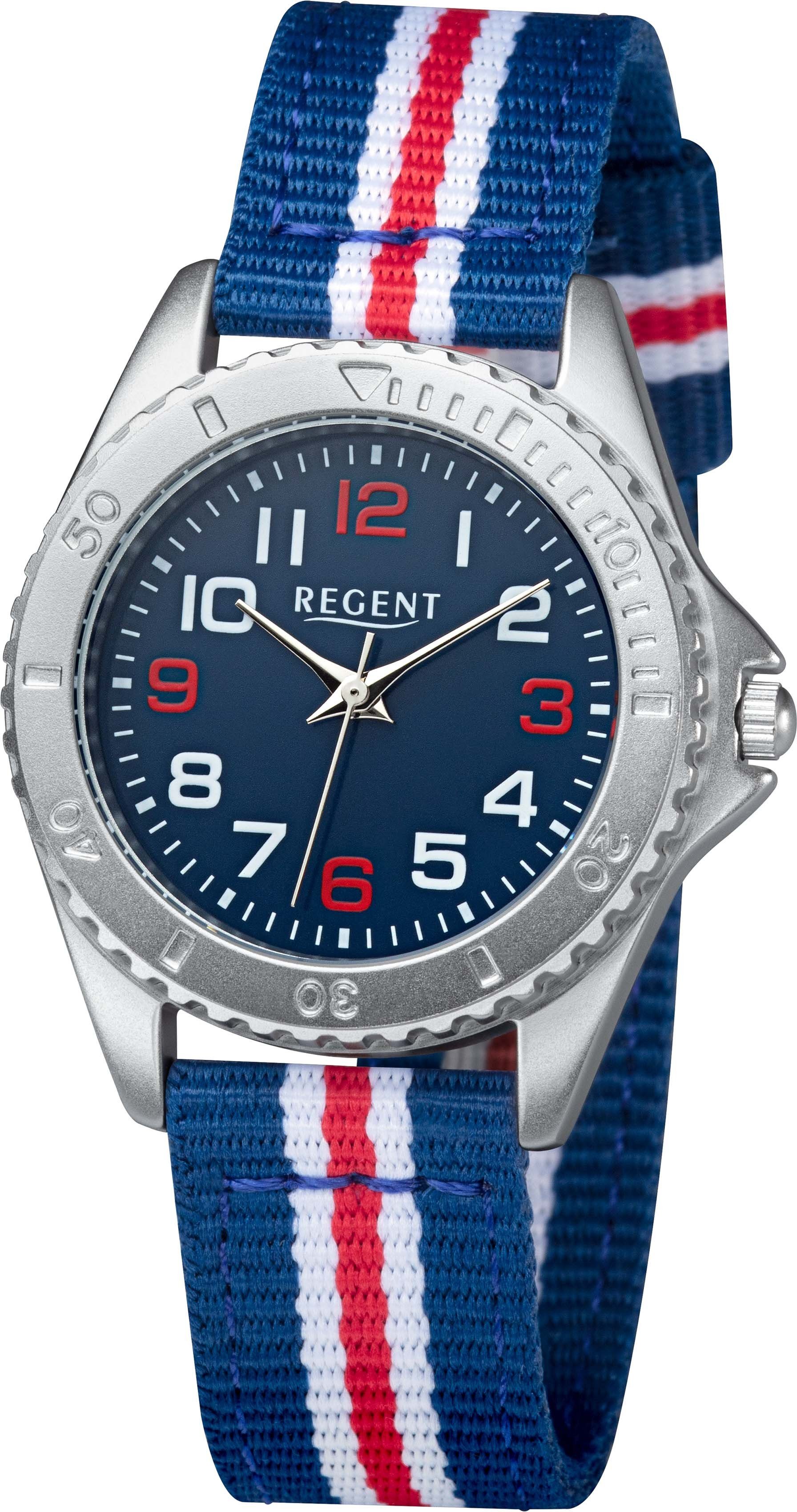 4759B-002-A, blau Geschenk Quarzuhr 12400319 - als auch ideal Regent