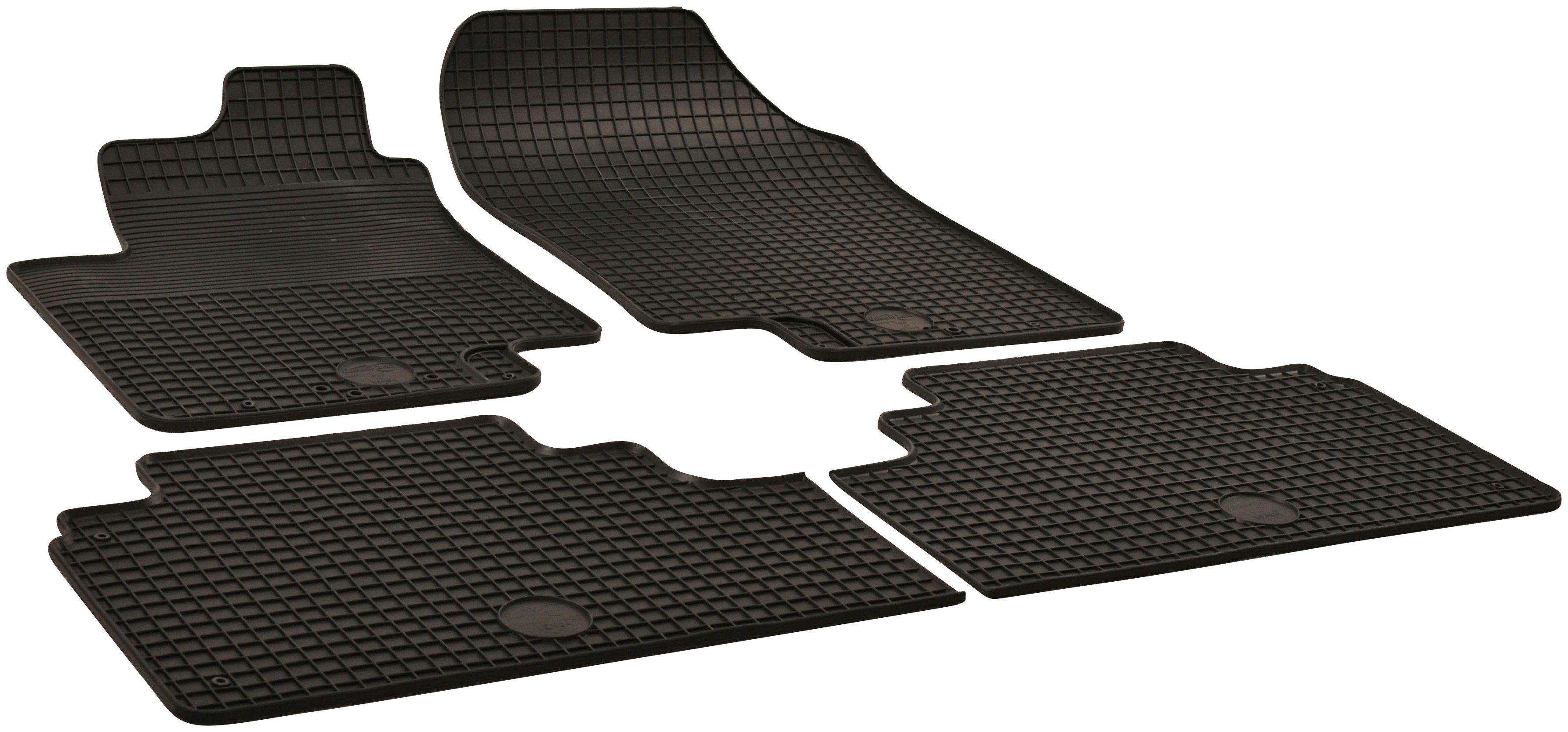 WALSER Passform-Fußmatten (4 St), für Hyundai, Kia Venga, ix20 Schrägheck, für Hyundai ix20 11/2010-Heute, Kia Venga (YN) 02/2010-Heute