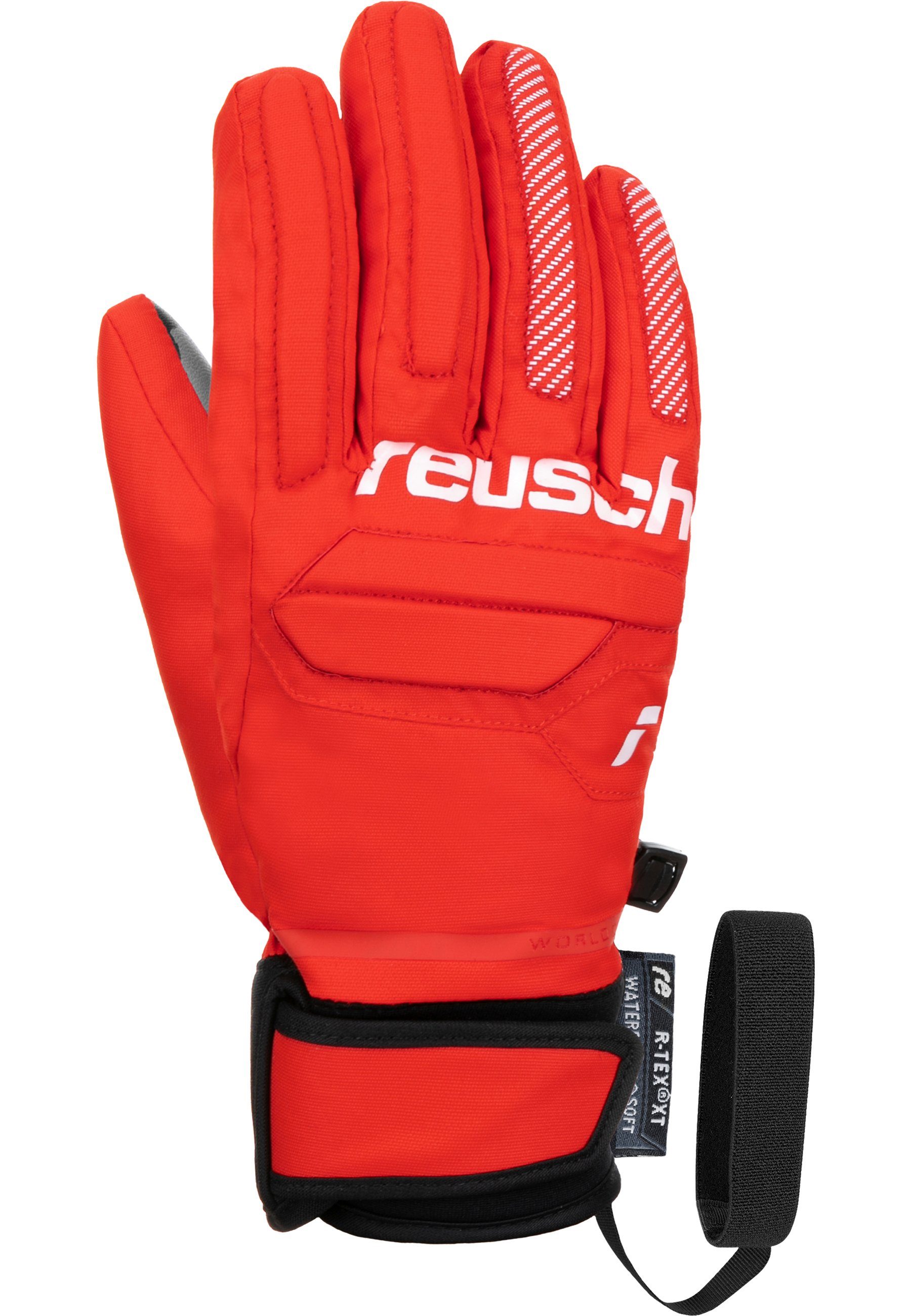 Reusch Skihandschuhe Warrior R-TEX XT Junior mit wasserdichter  Funktionsmembran, Hohe Atmungsaktivität und herausragende Luftzirkulation