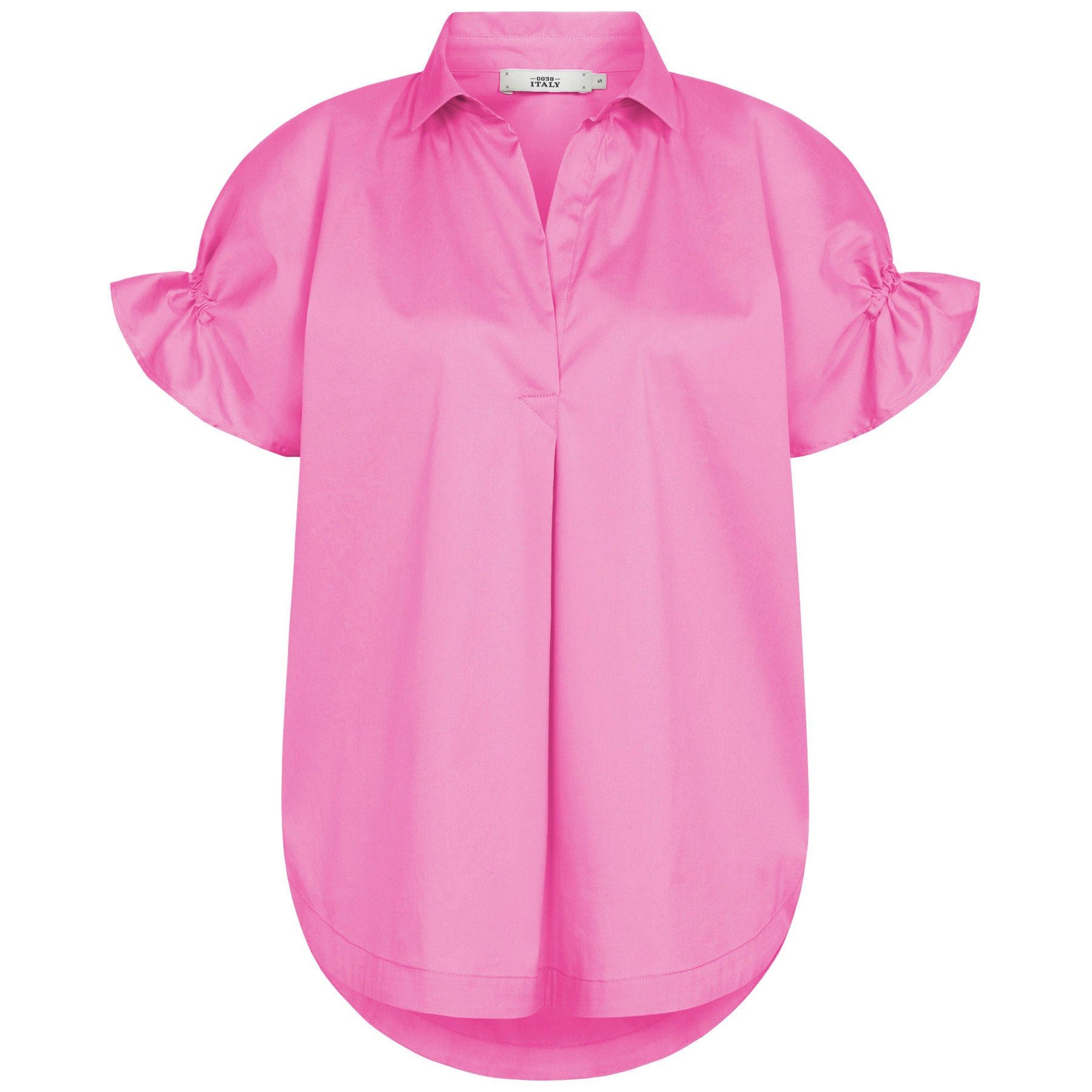 0039 Italy Langarmbluse 0039 ITALY Bluse DERRY FANCY mit Baumwolle - Persian Rose