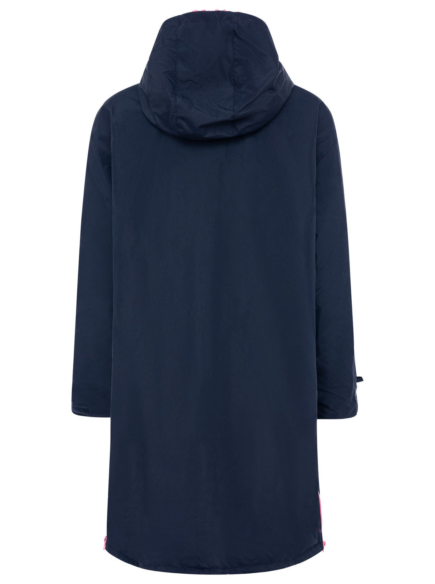 Zwillingsherz Kurzmantel "Oversize Windjacke ZH" seitliche Taschen, Kapuze, Reißverschluss, Teddy Futter, Oversized