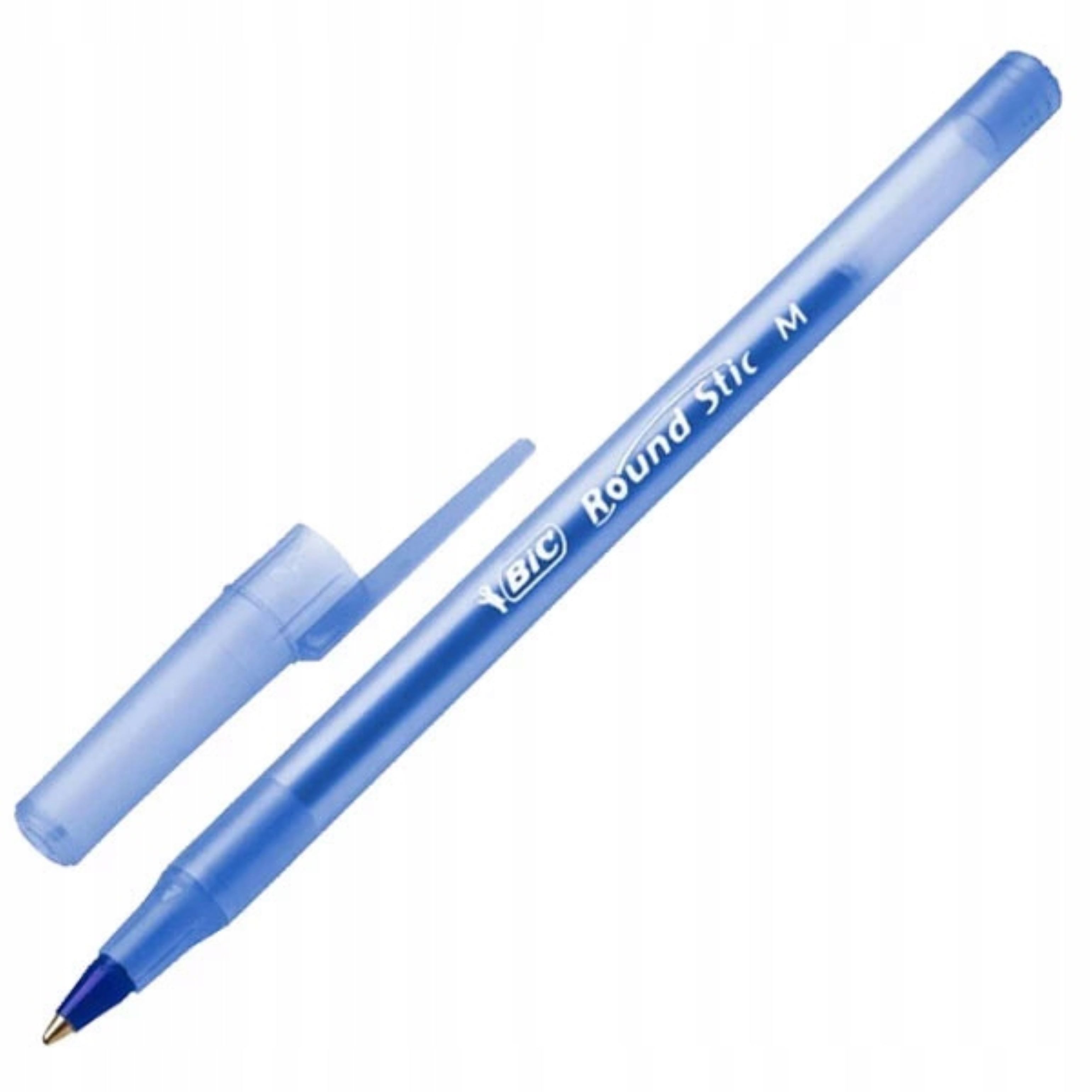 BIC Kugelschreiber BIC Round Stic Classic M – 60x blaue Kugelschreiber, für den Alltag!, (60-tlg)
