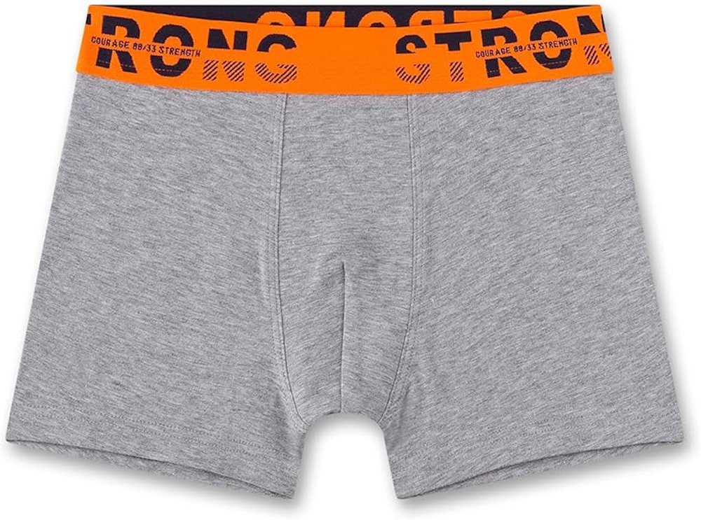 Sanetta Slip Sanetta Jungen 2er Pack Unterhosen Boxershorts STRONG grau schwarz (Doppelpack, 1-St)