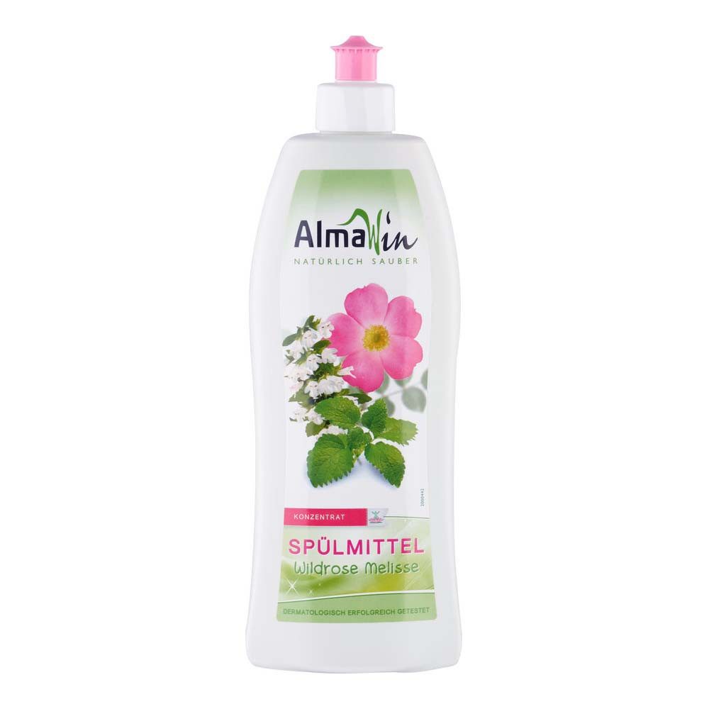 Almawin Spülmittel - Wildrose Melisse 500ml Geschirrspülmittel