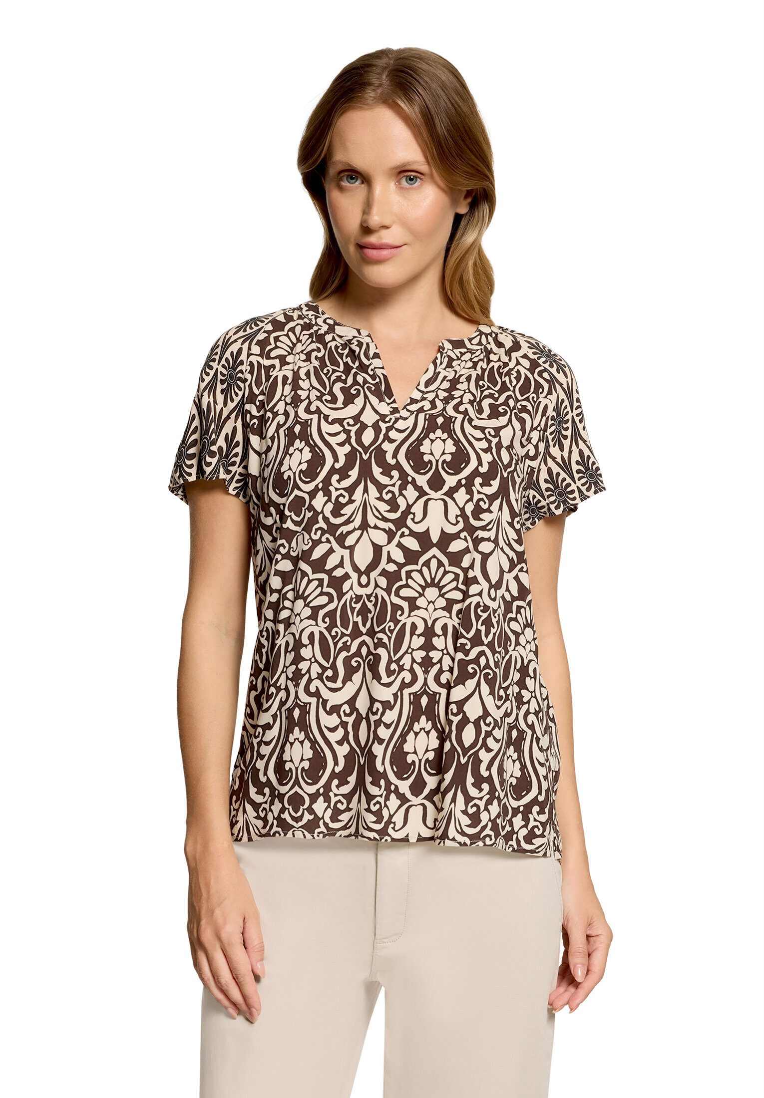 Cartoon Shirtbluse Damen mit Rüschen
