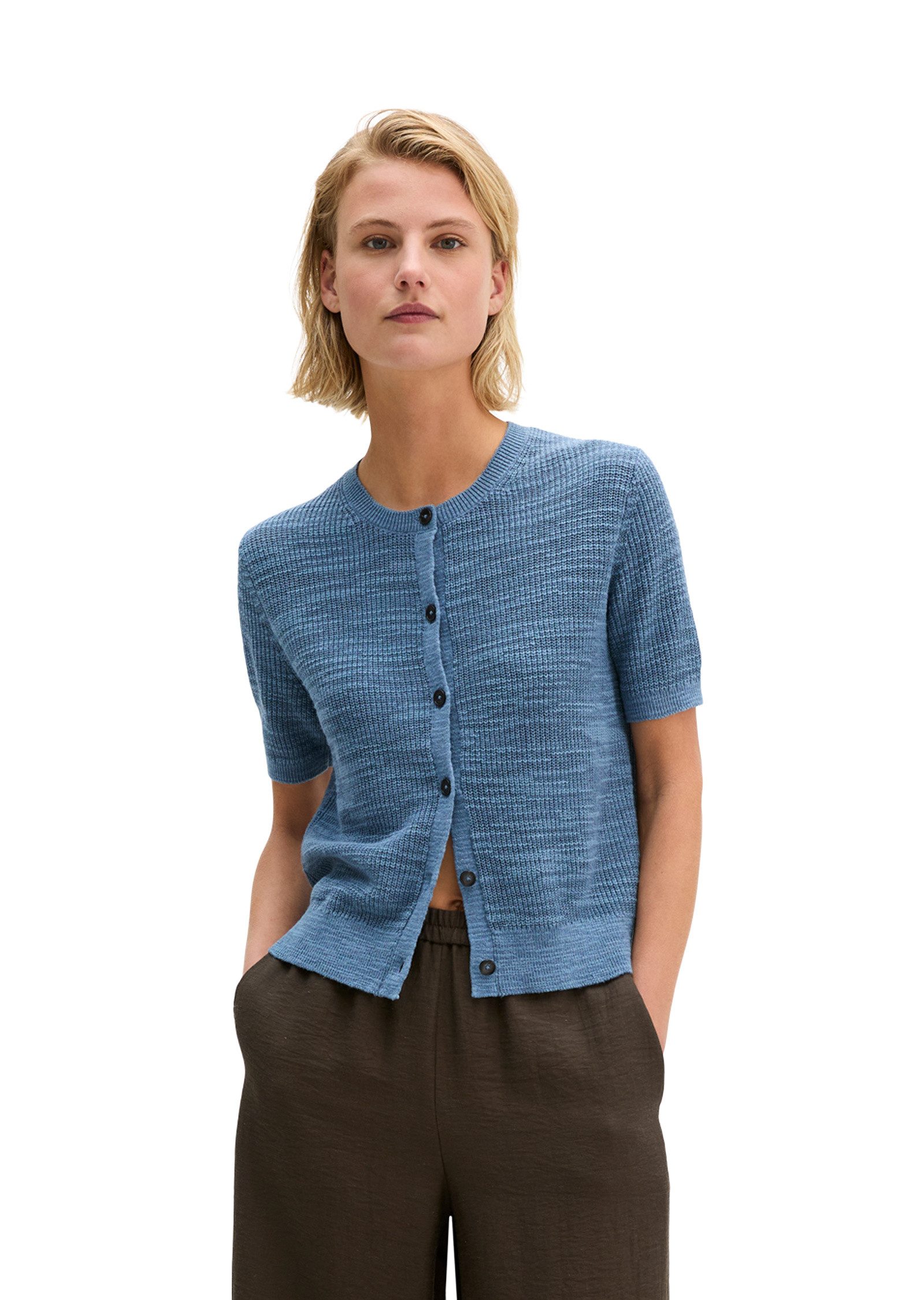 Marc O'Polo Cardigan aus Leinen-Baumwolle-Mix