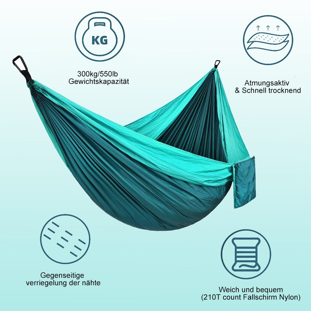 NUODWELL Hängematte Ultraleicht Hängematte Outdoor, Tragbare Fallschirm Nyl günstig online kaufen